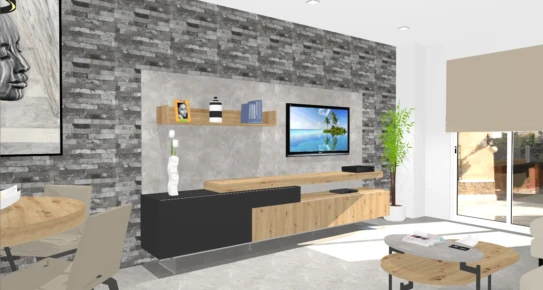 Render 3D salón New Royal